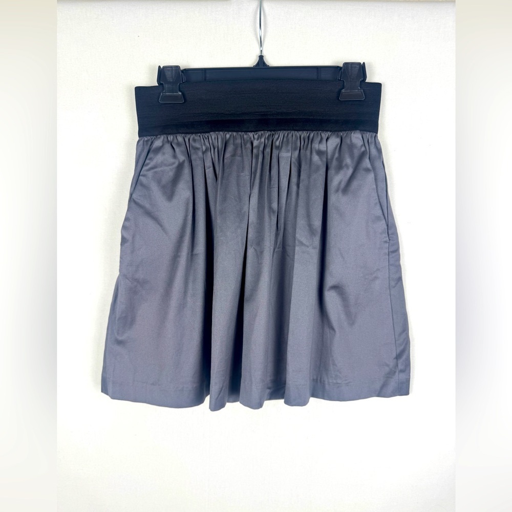 I.N.C International Concepts Stylish Gray Pleated Skirt